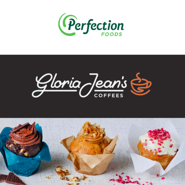 Handcrafted chocolate and hazelnut muffin with rich chocolate finish – made by UK muffin producer Perfection Foods for export to Gloria Jean’s Coffees