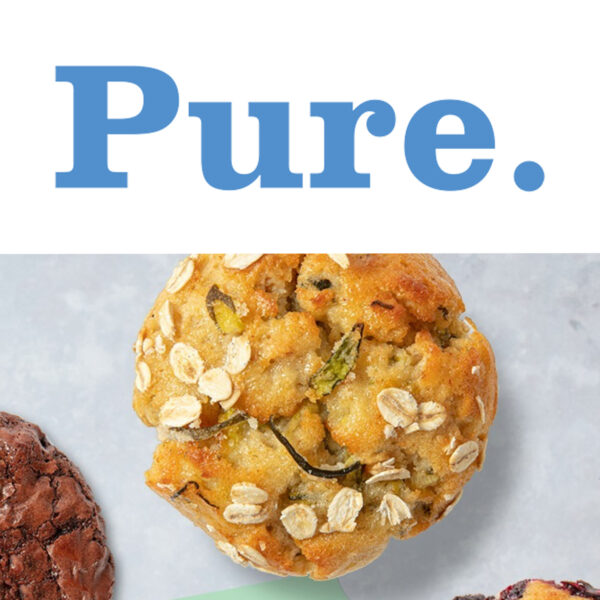 PURE COFFEE - Healthy Apple, Bran & Cinnamon Blueberry Muffin