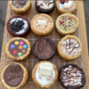 Handmade soft cookies with KitKat, Oreo, M&M, matcha and red velvet toppings Perfection Foods UK wholesale range